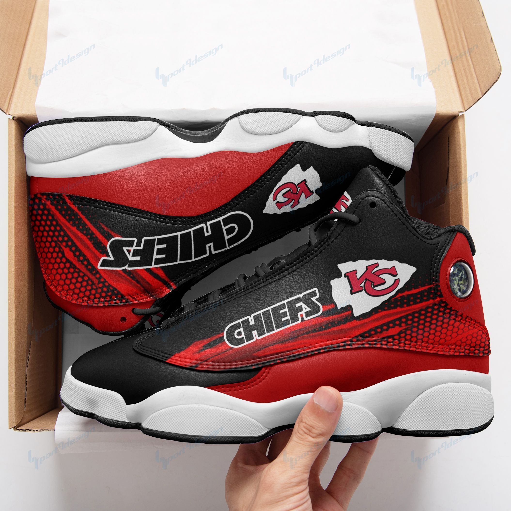 Kansas City Chiefs Air JD13 Sneakers 623