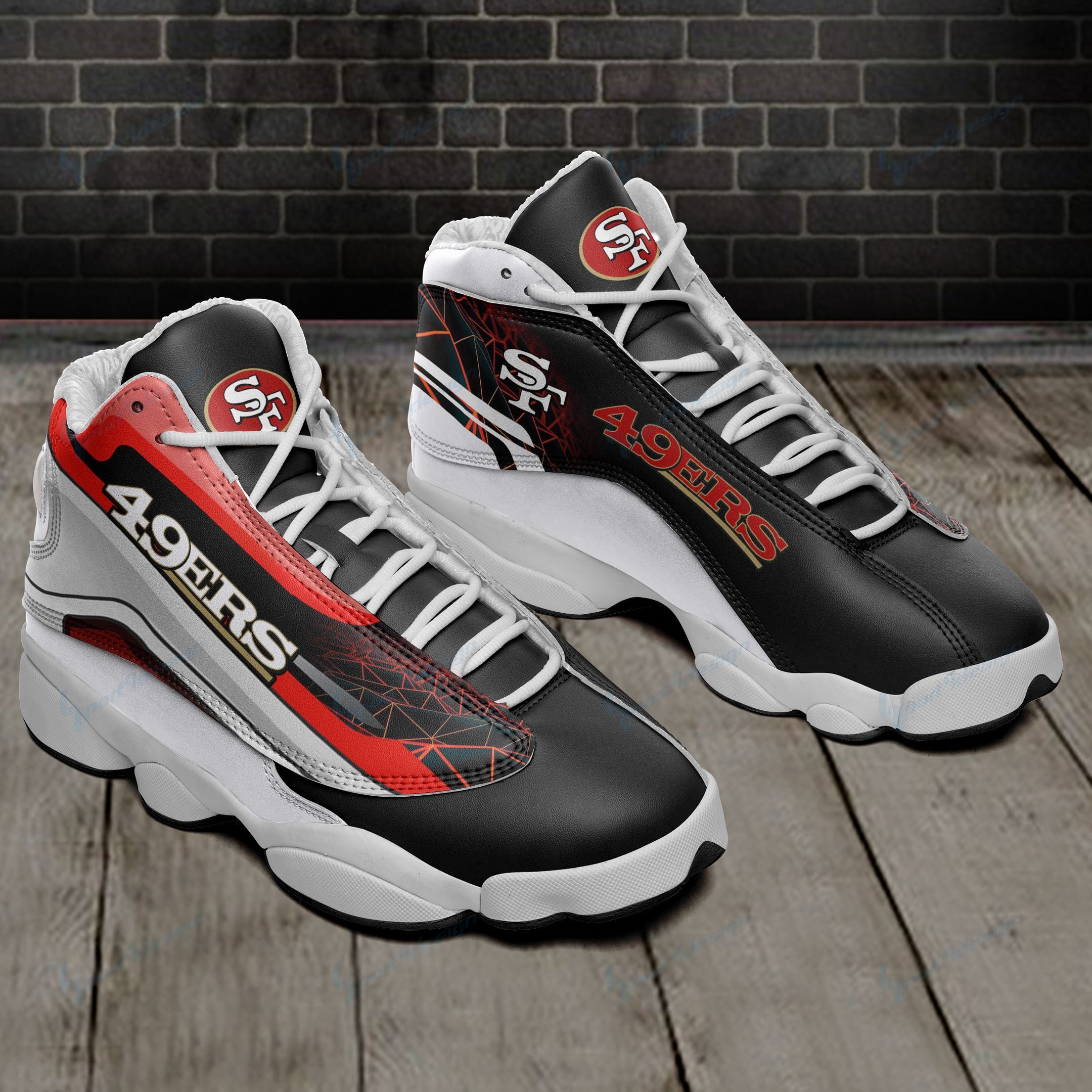 San Francisco 49ers Air JD13 Sneakers 578