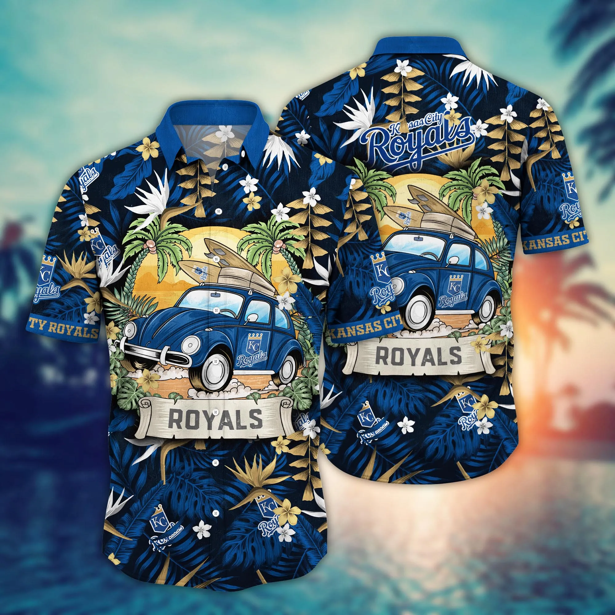 Kansas City Royals Mlb Hawaiian Shirt Warm Seasontime Aloha Shirt