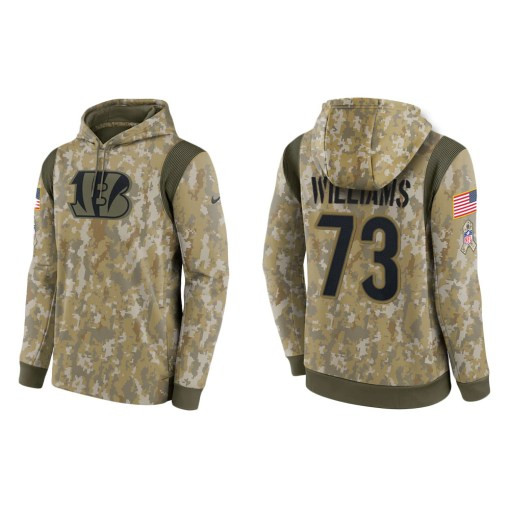 Jonah Williams Cincinnati Bengals Camo 2021 Salute To Service Veterans Day Therma Pullover Hoodie