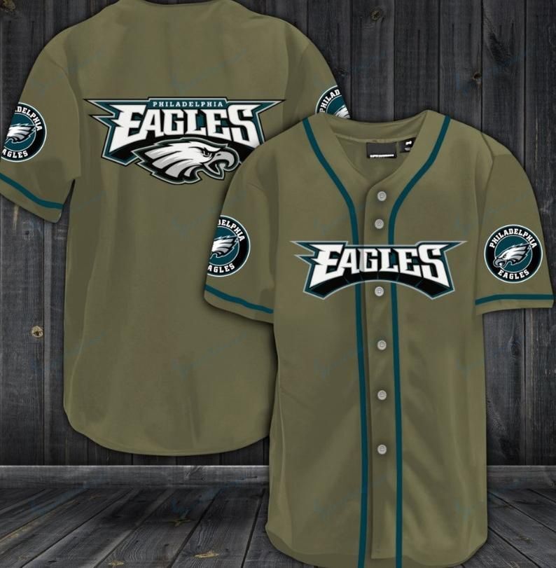 Philadelphia Eagles Personalized Baseball Jersey Shirt 75