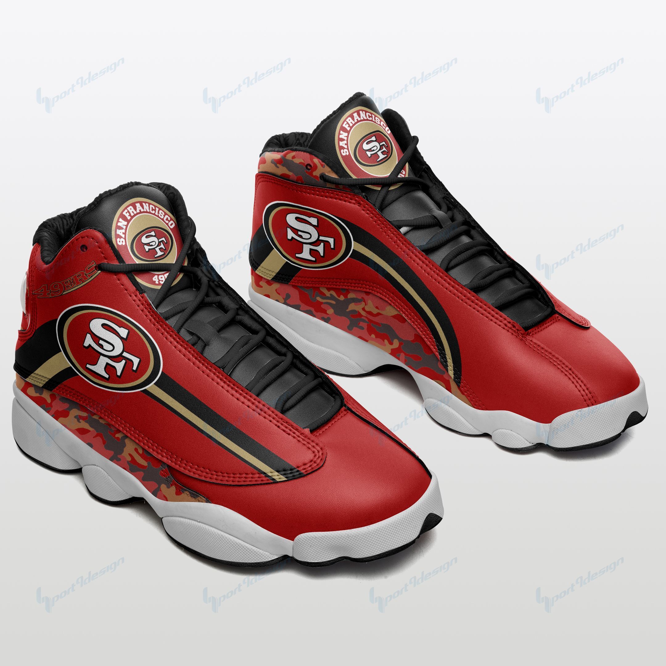 San Francisco 49ers Air JD13 Sneakers 642