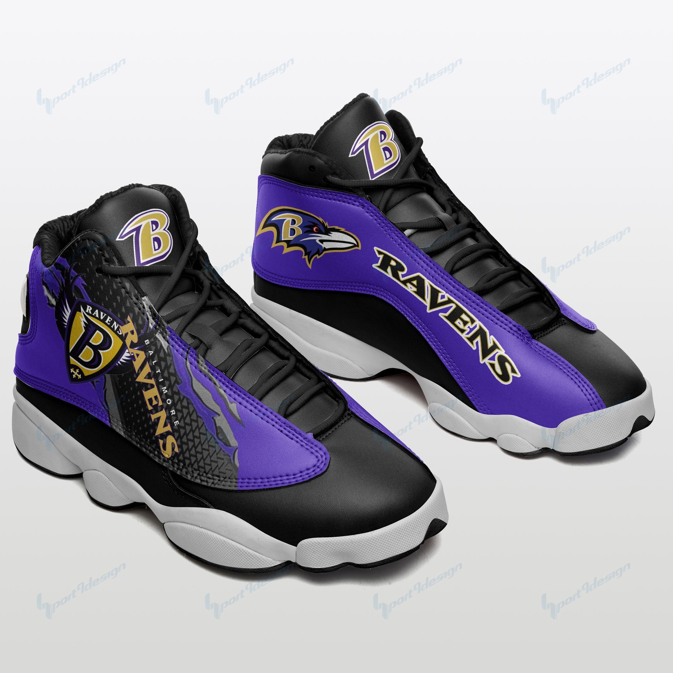 Baltimore Ravens Air JD13 Sneakers 594