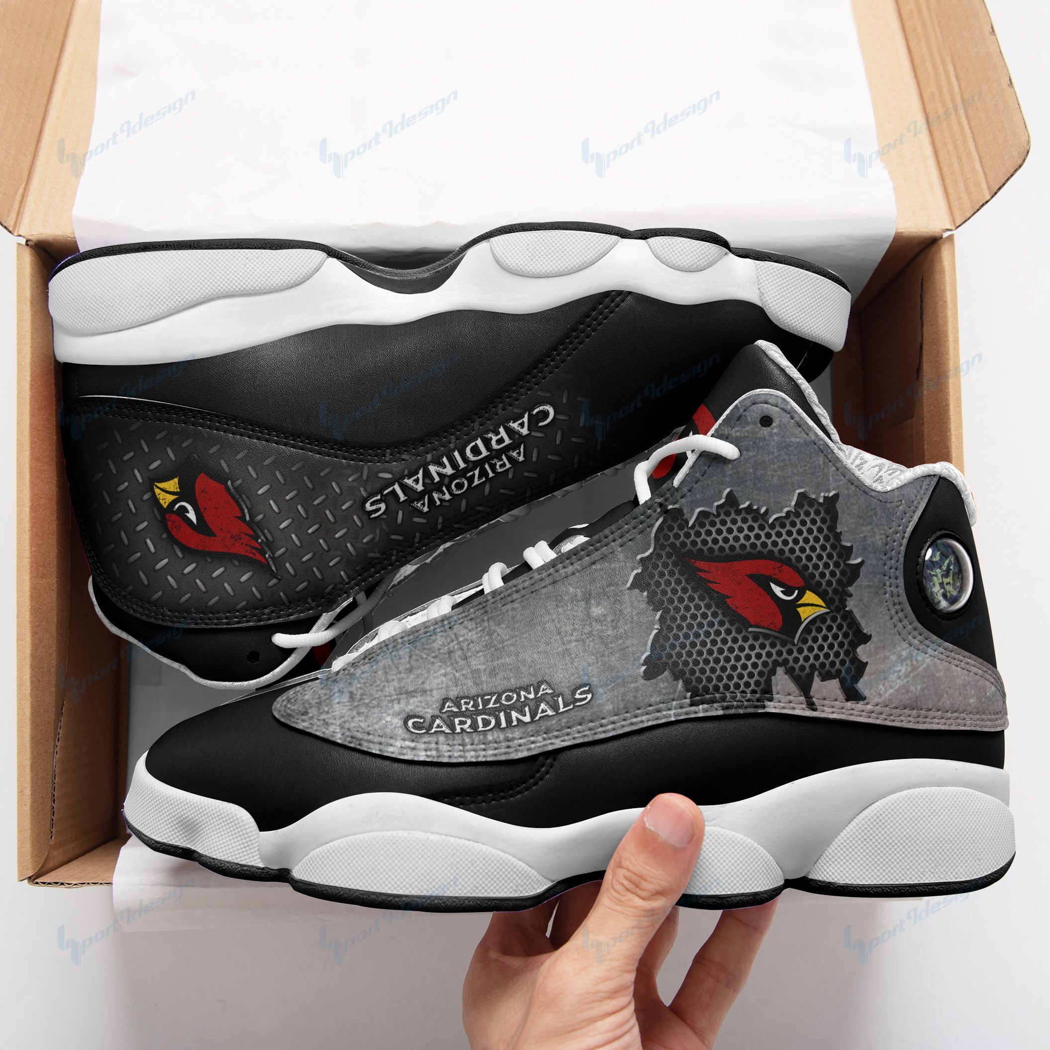 Arizona Cardinals Air JD13 Sneakers 208