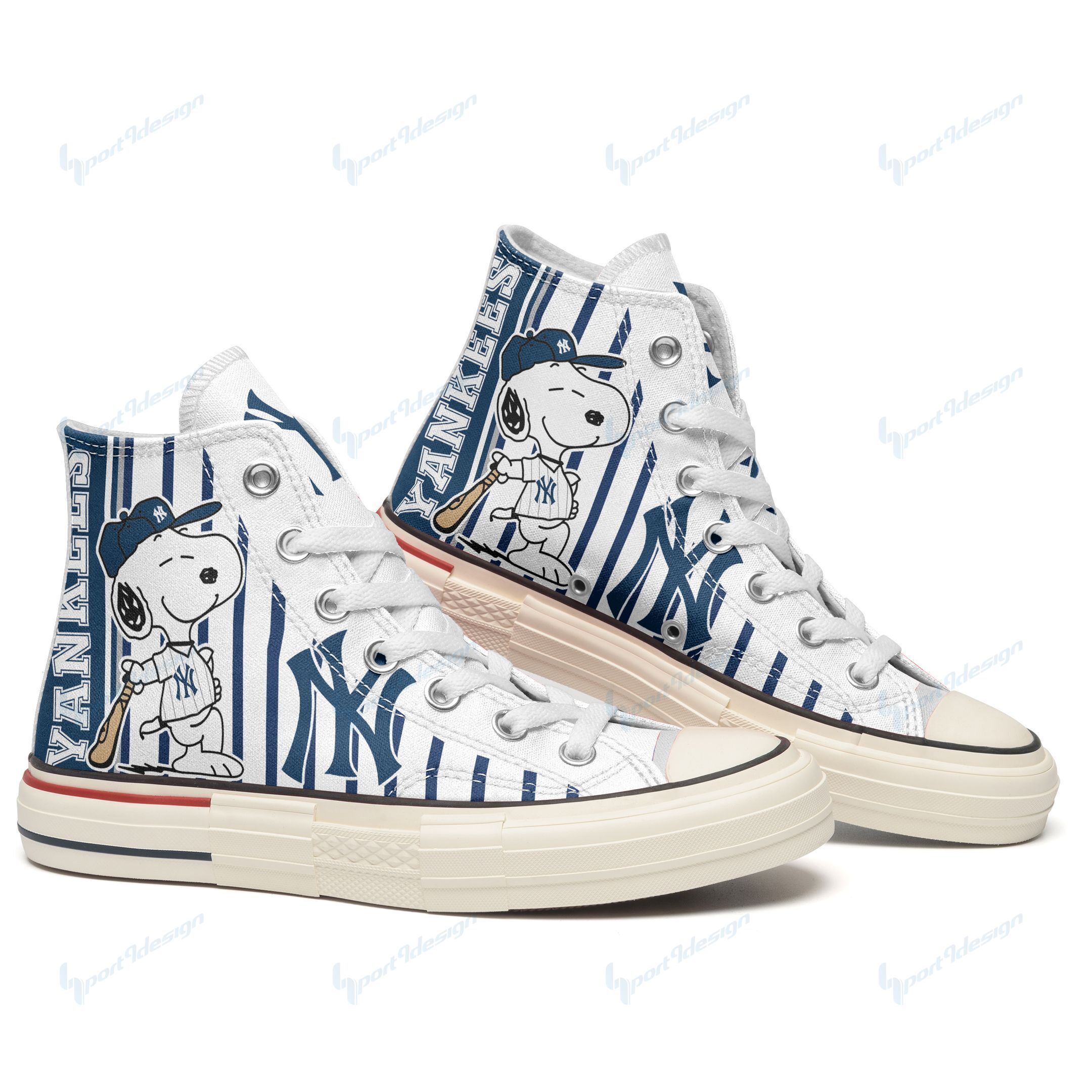 New York Yankees New High Top Canvas Shoes 52