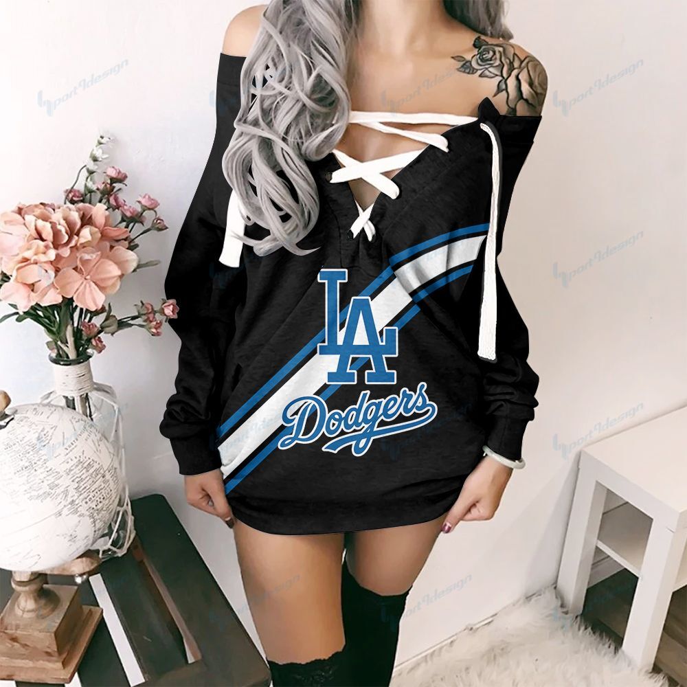 Los Angeles Dodgers Lace-Up Sweatshirt 22