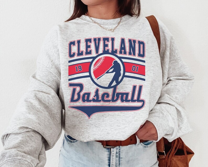 Vintage Cleveland Guardian Crewneck Sweatshirt / Tee, Cleveland Guardian EST 1901 Sweatshirt, Cleveland Baseball, Retro Guardian Shirt