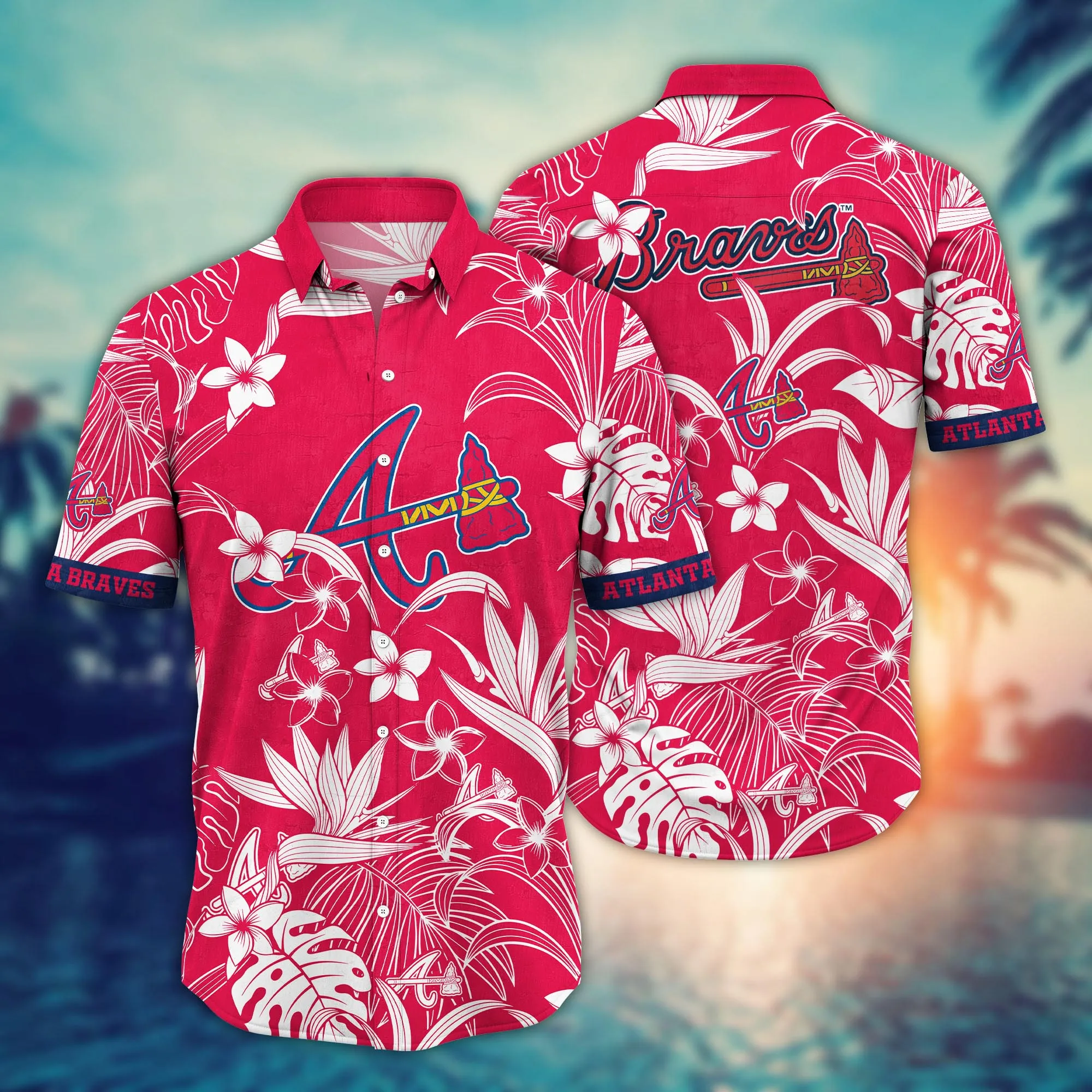 Atlanta Braves Mlb Hawaiian Shirt Beach Seasontime Aloha Shirt