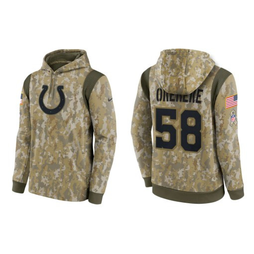 Bobby Okereke Indianapolis Colts Camo 2021 Salute To Service Veterans Day Therma Pullover Hoodie