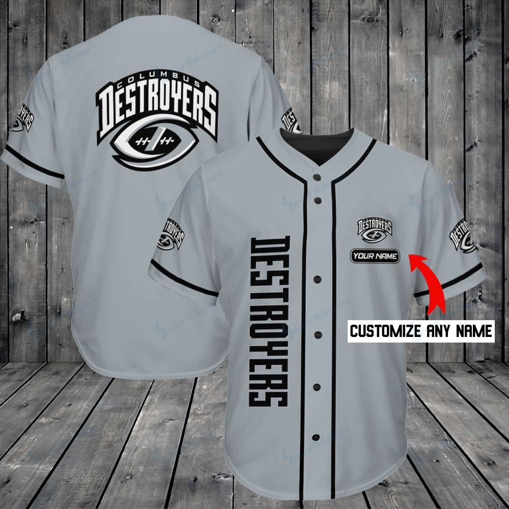 Columbus Destroyers Personalized Baseball Jersey Shirt 204