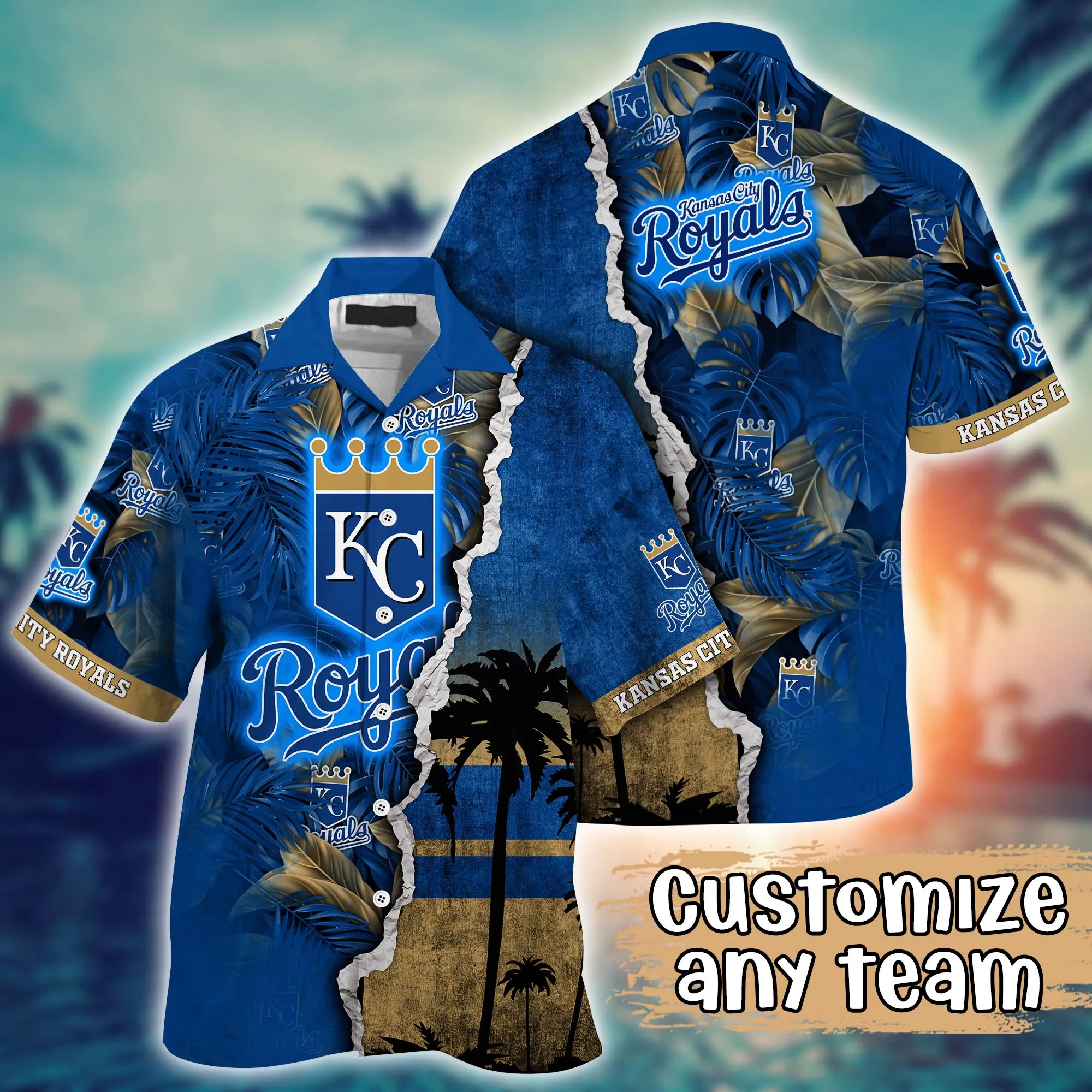 Kansas City Royals Mlb Hawaiian Shirt Custom Vacation Spots Aloha Shirt