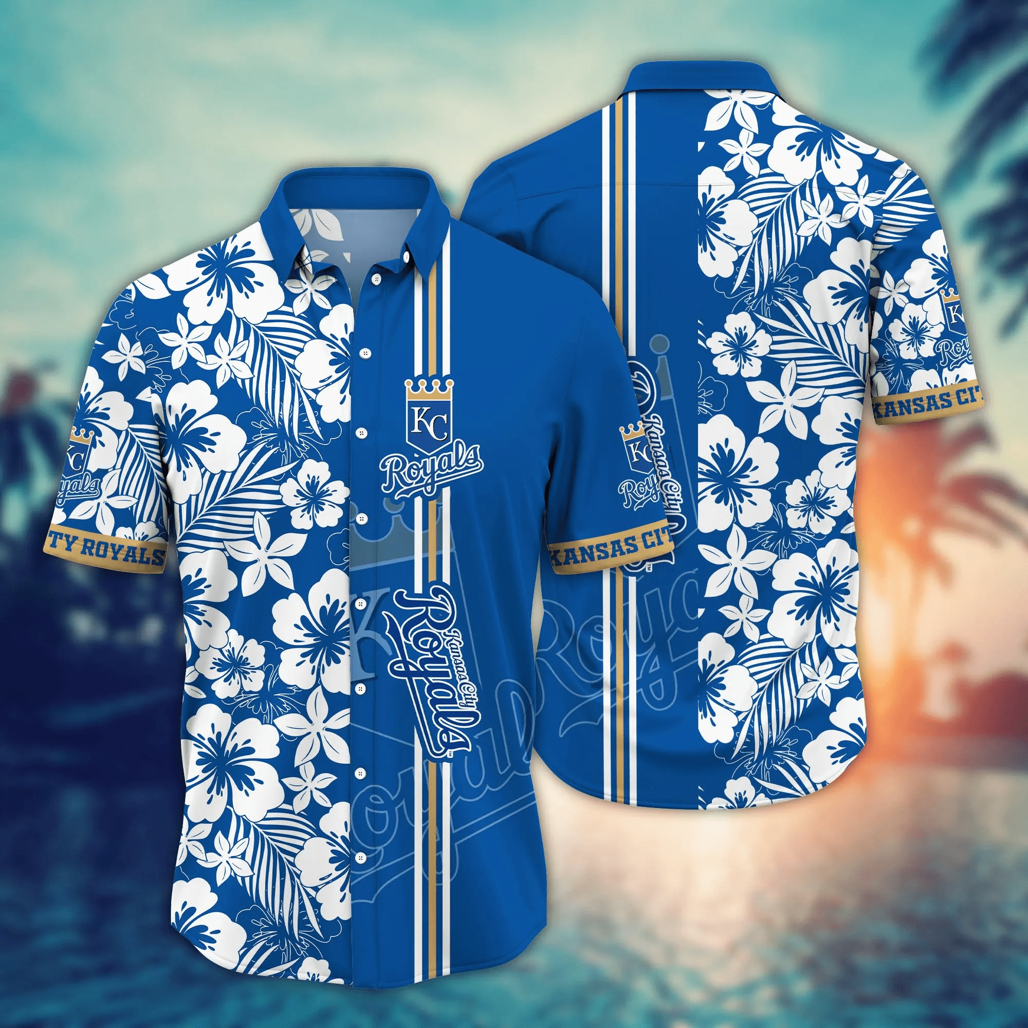 Kansas City Royals Mlb Hawaiian Shirt Warm Daystime Aloha Shirt