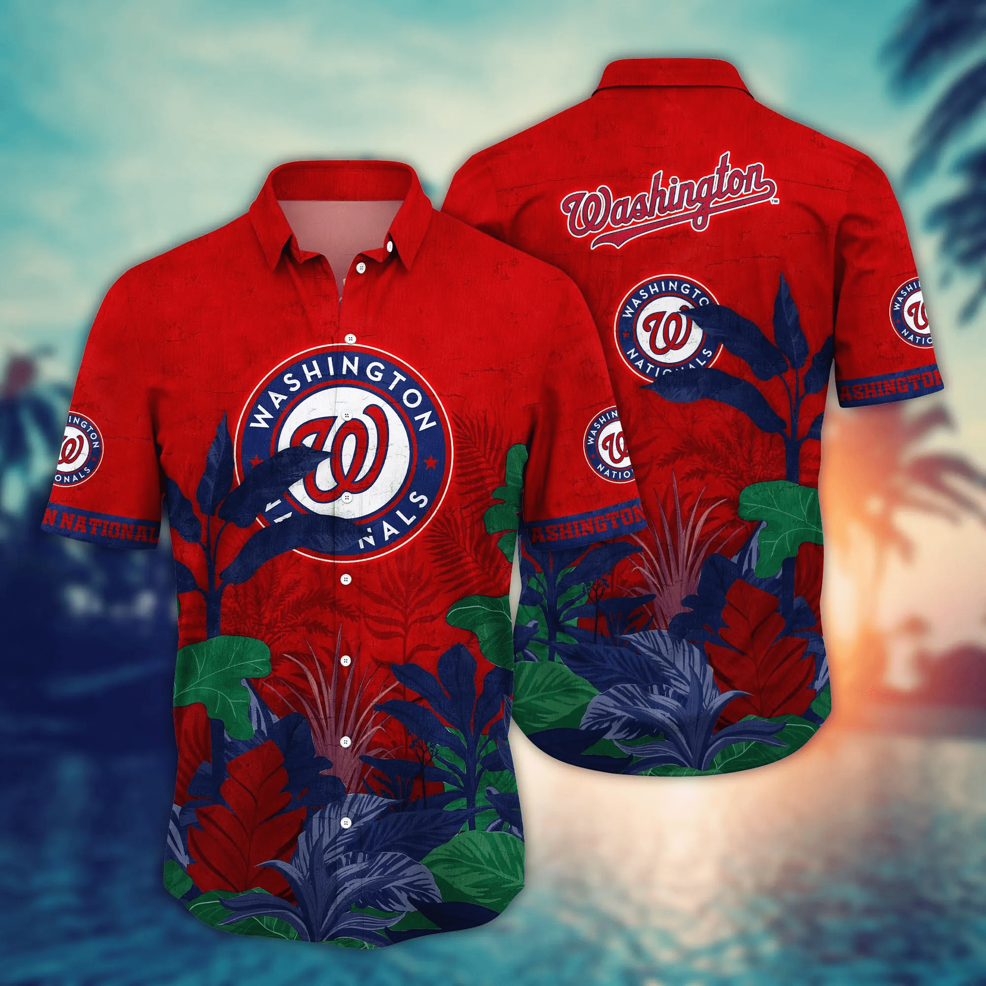 Washington Nationals Mlb Hawaiian Shirt Garden Parties Aloha Shirt