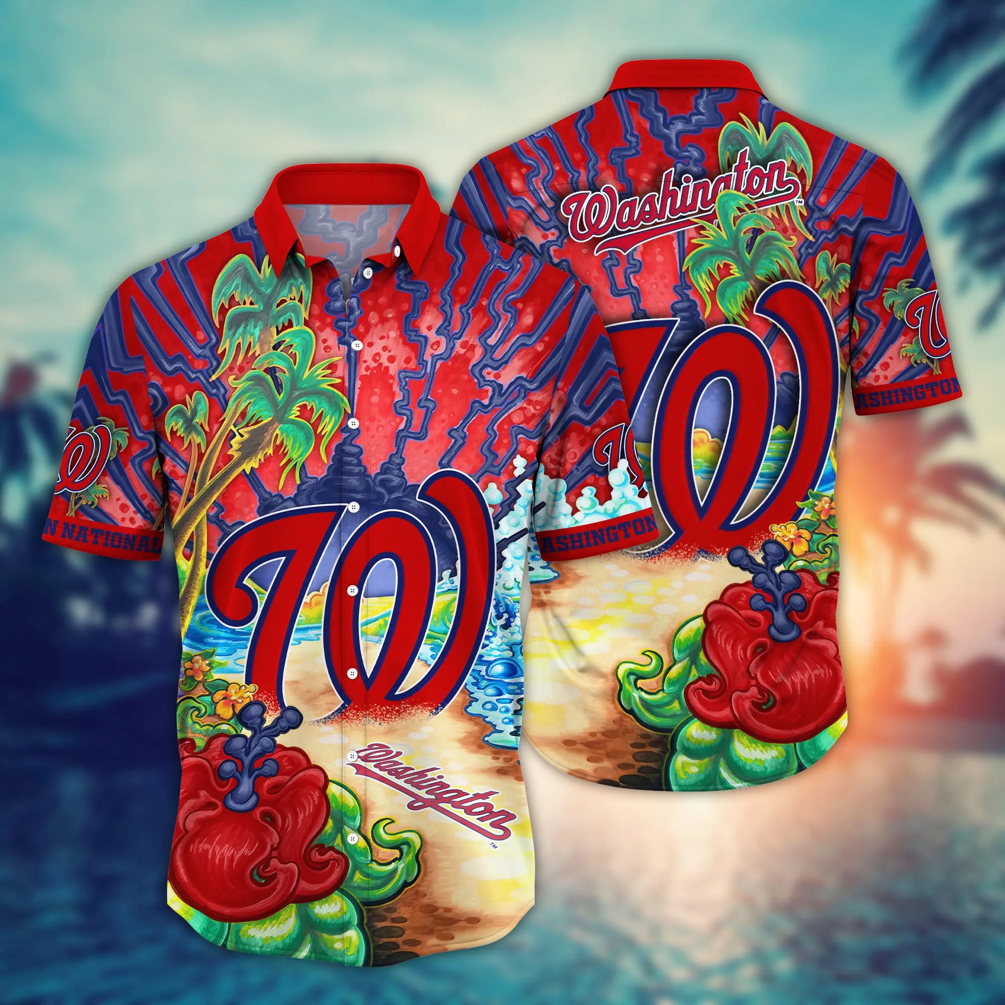 Washington Nationals Mlb Hawaiian Shirt Sunscreentime Aloha Shirt