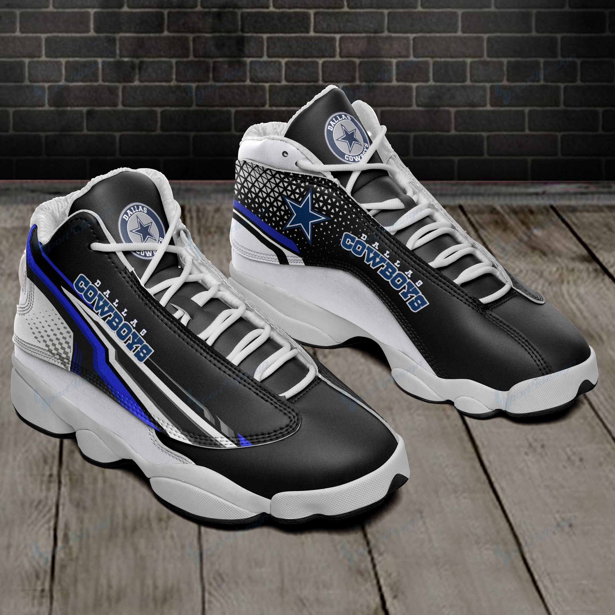 Dallas Cowboys Air JD13 Sneakers 686