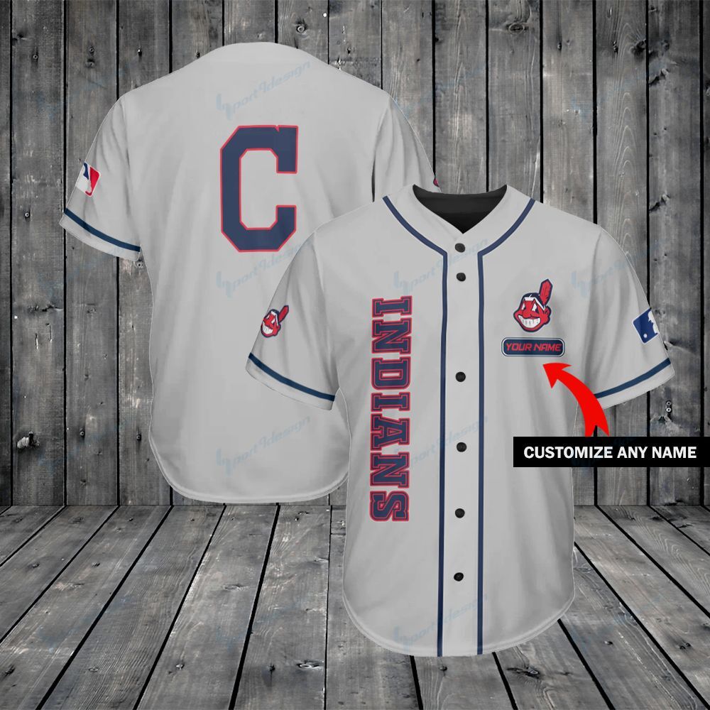 Cleveland Indians Personalized Baseball Jersey Shirt 212