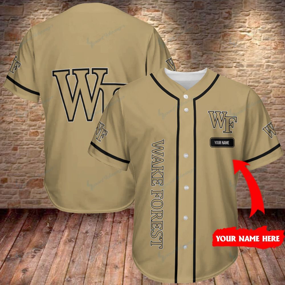 Wake Forest Demon Deacons Personalized Baseball Jersey 349