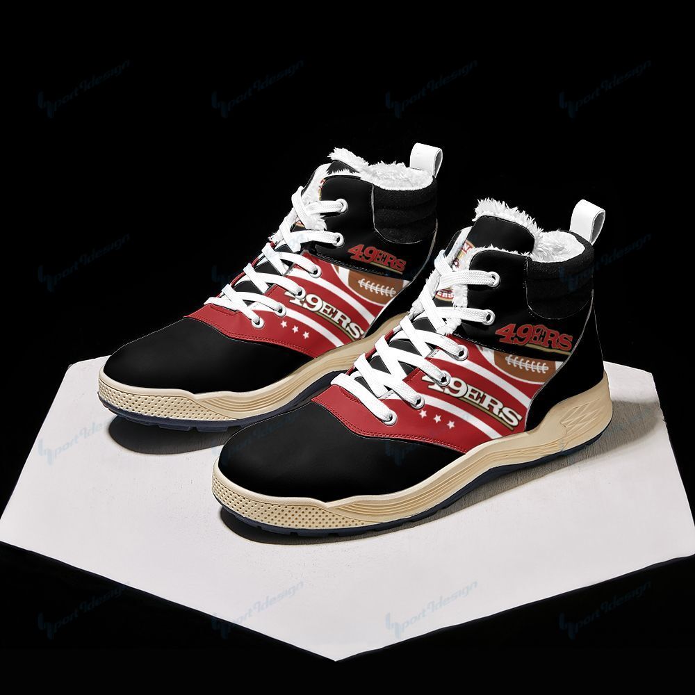 San Francisco 49ers Winter High Top Fashion Sneaker 18