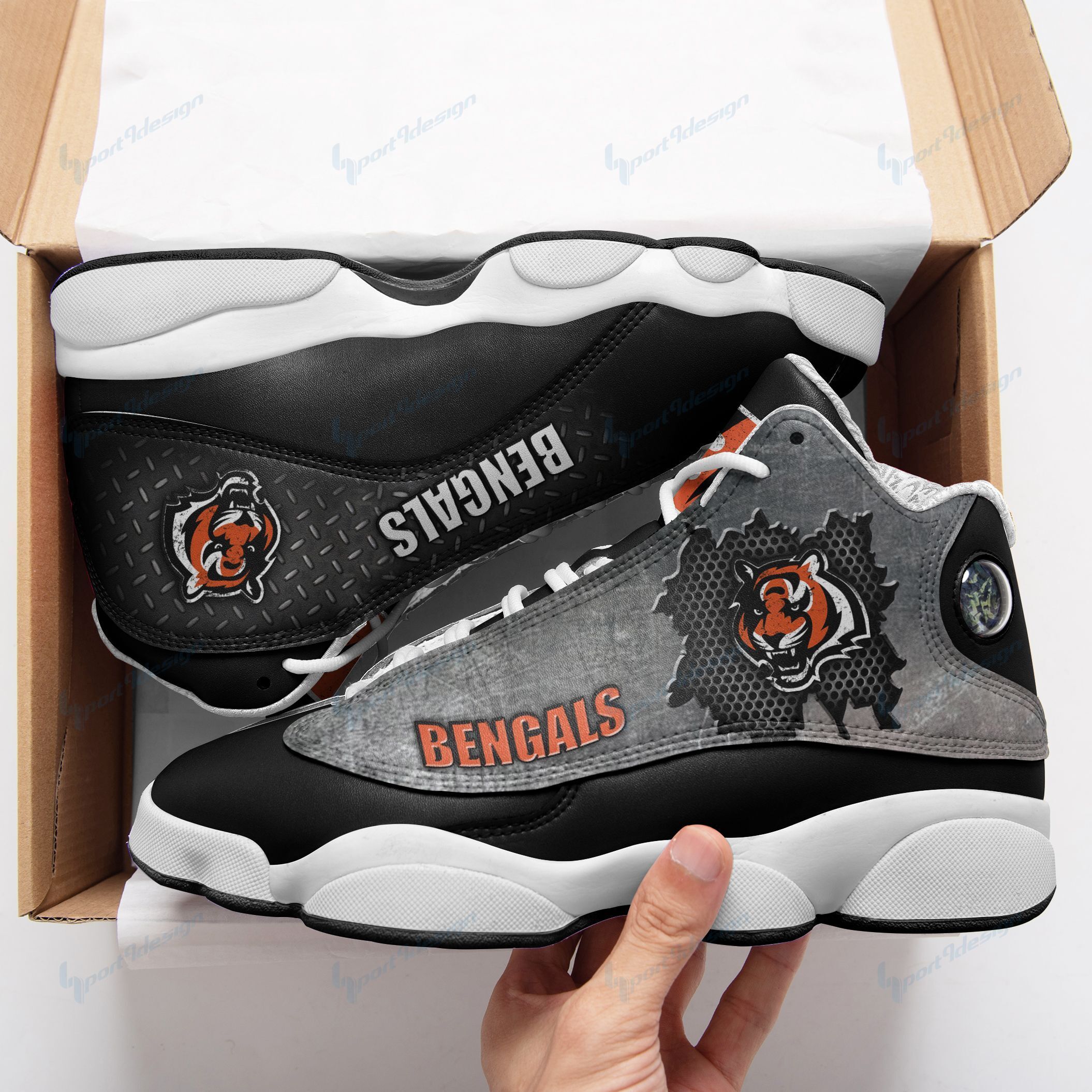 Cincinnati Bengals Air JD13 Sneakers 203