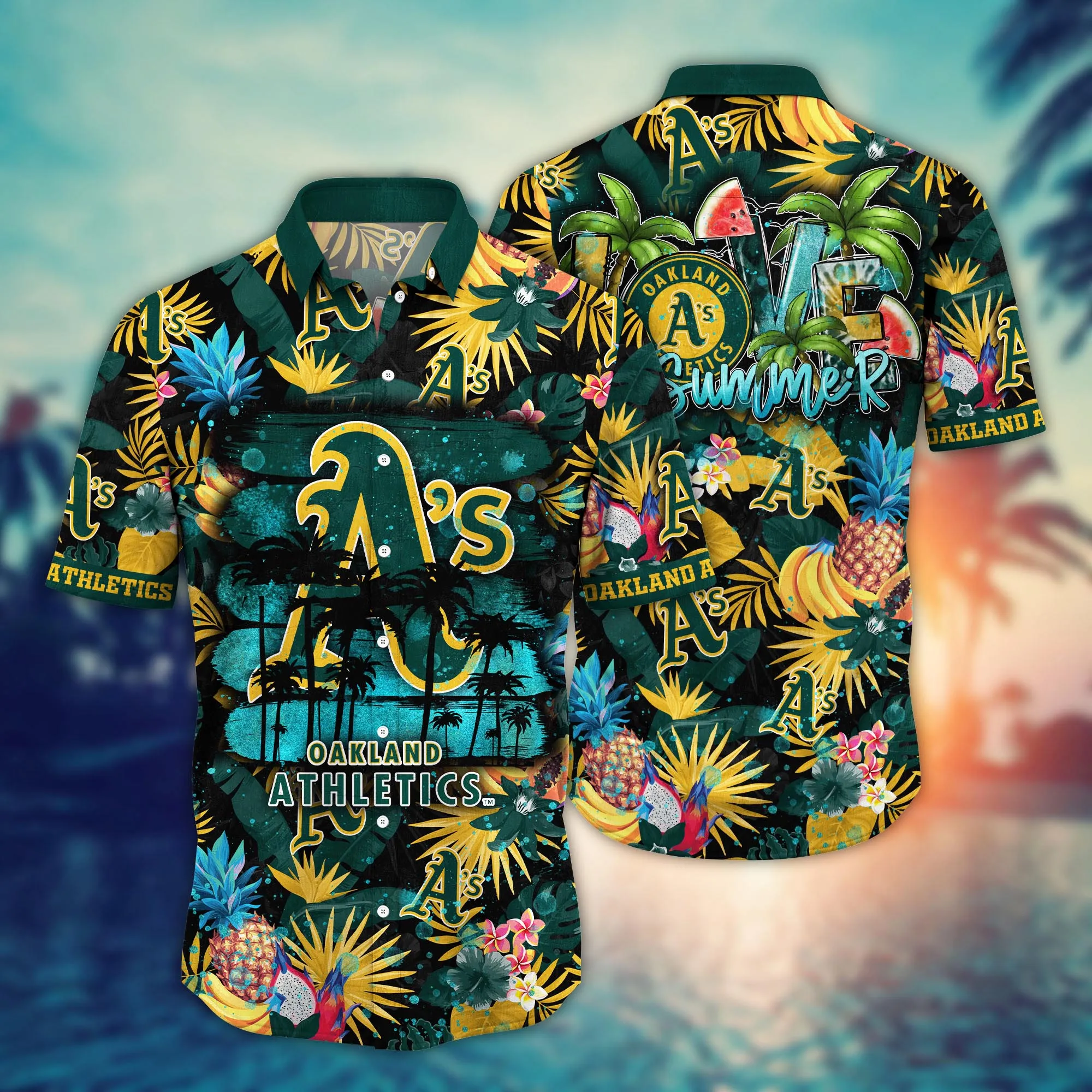 Oakland Athletics Mlb Hawaiian Shirt Pool Days Aloha Shirt