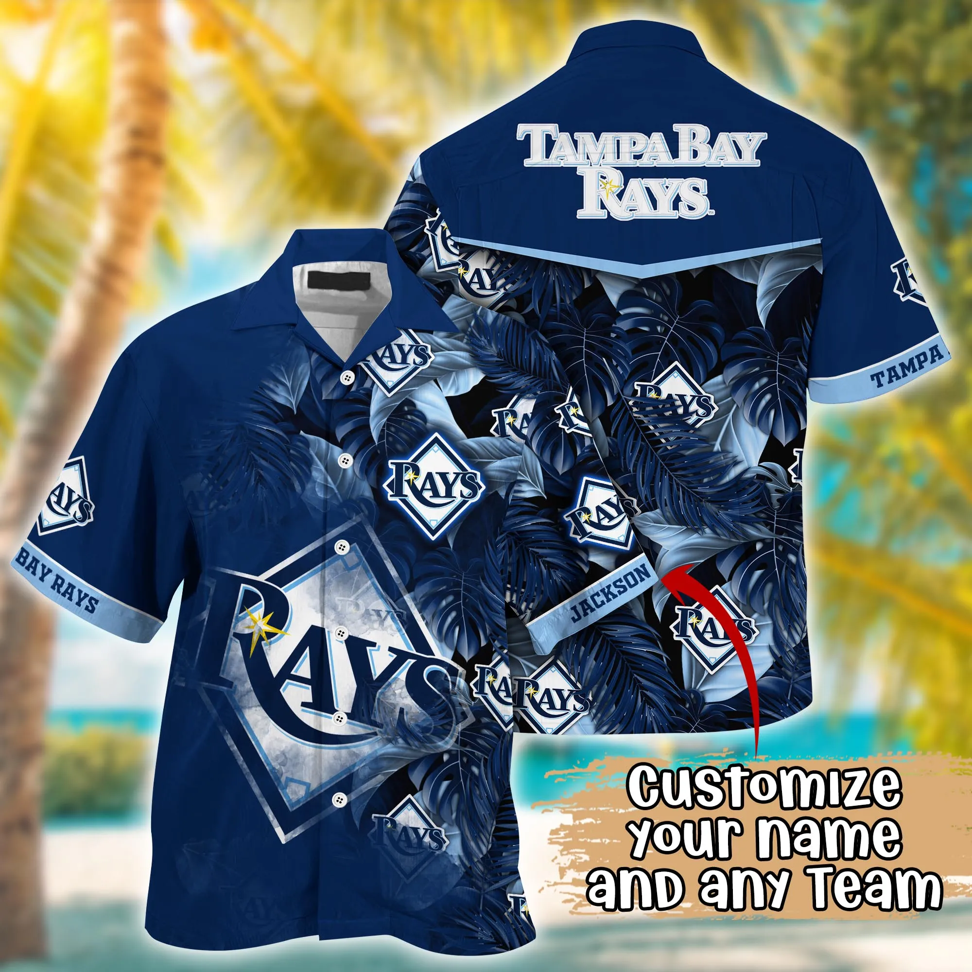 Tampa Bay Rays Mlb Summer Hawaii Shirt And Tshirt Custom Aloha Shirt