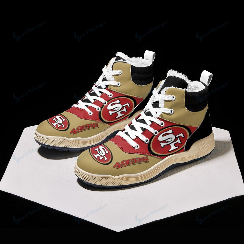 San Francisco 49ers Winter High Top Fashion Sneaker 44