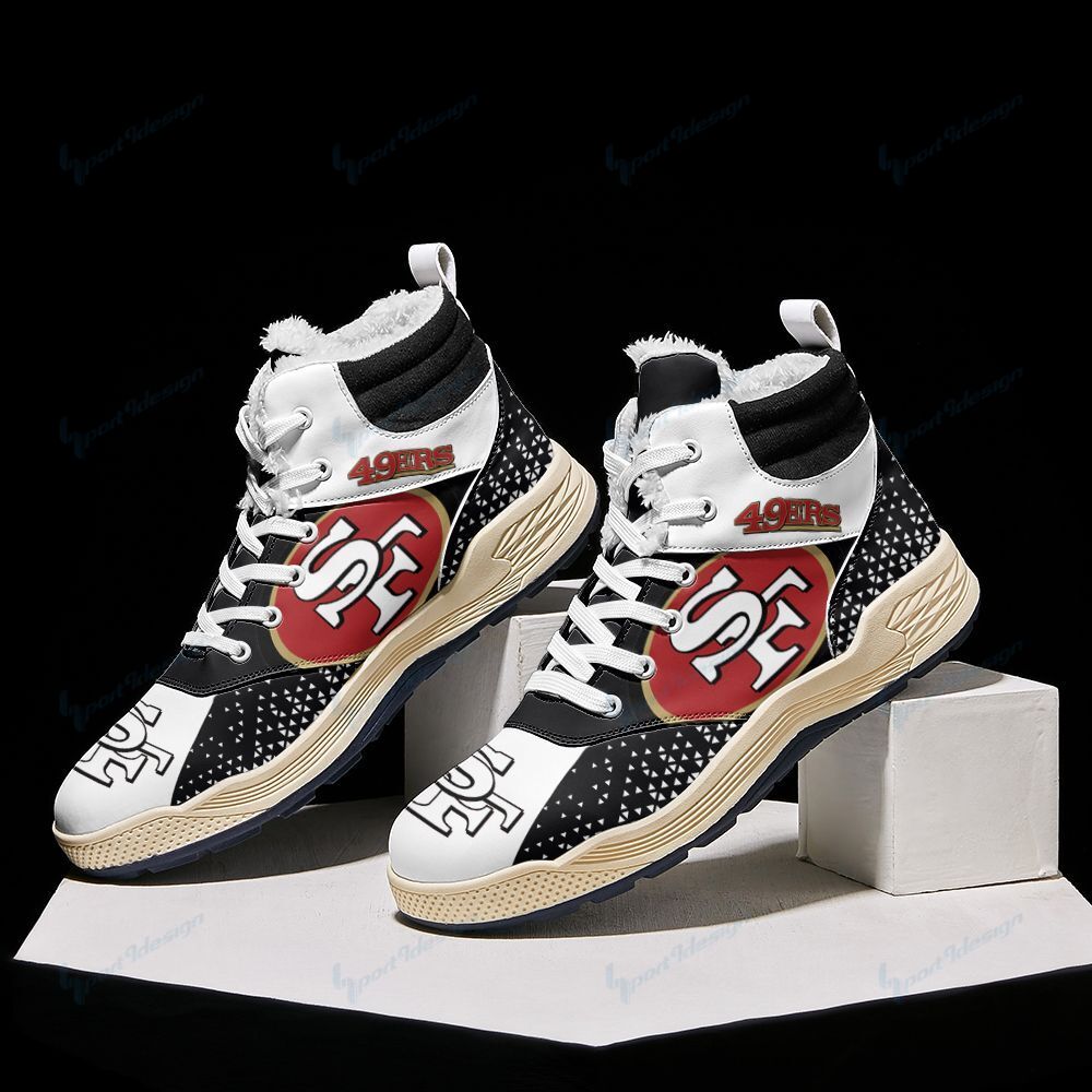 San Francisco 49ers Winter High Top Fashion Sneaker 49