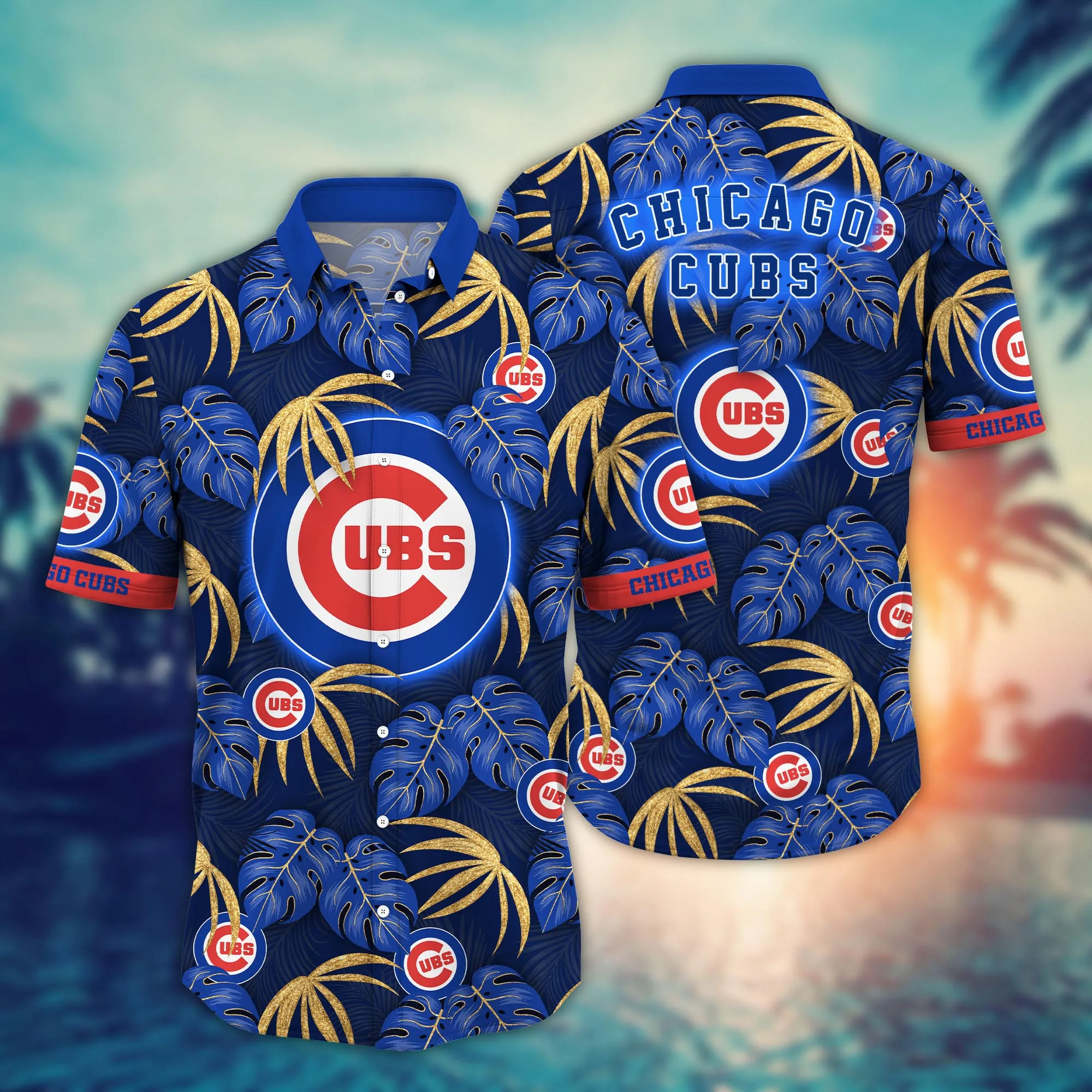 Chicago Cubs Mlb Hawaiian Shirt Ocean Waves Aloha Shirt