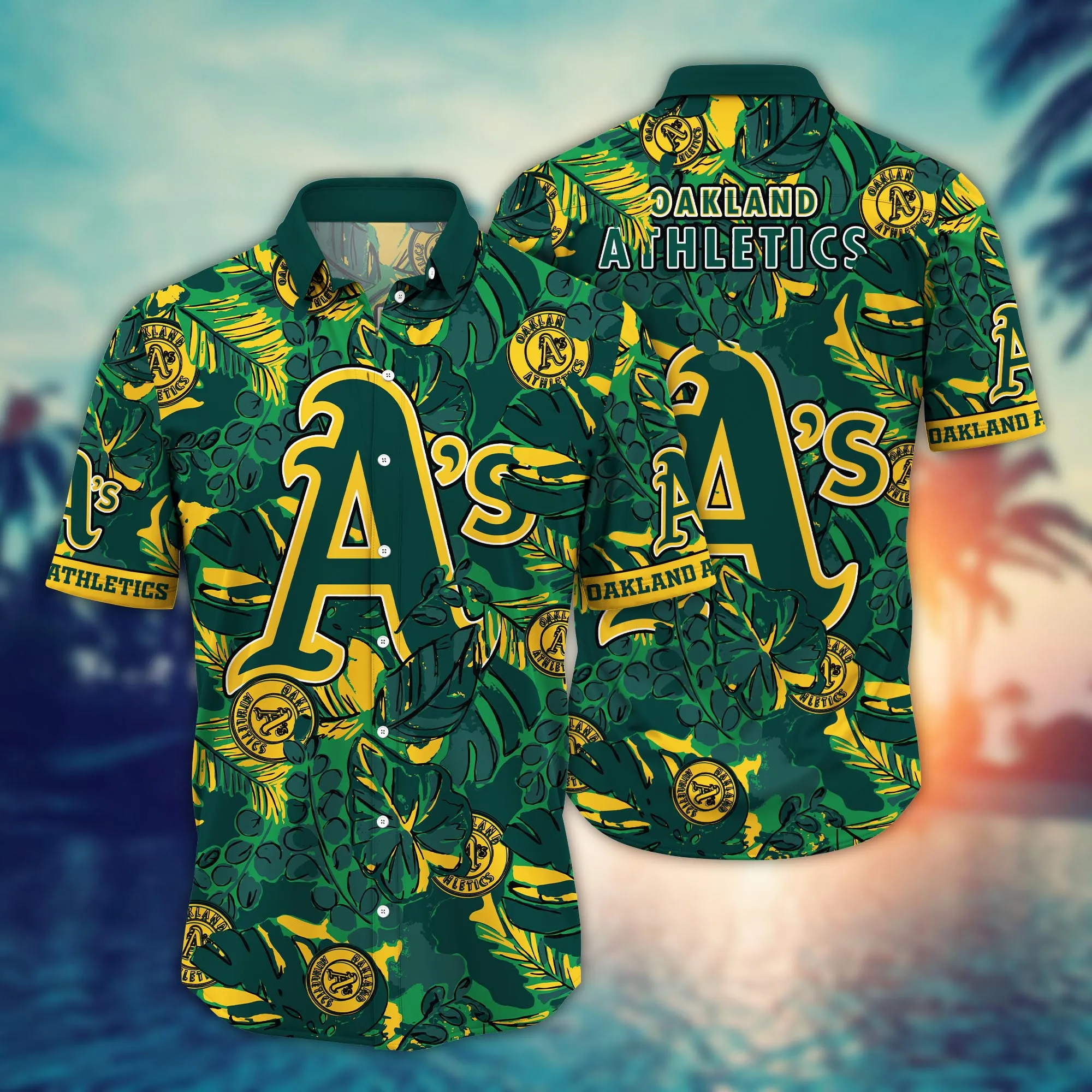 Oakland Athletics Mlb Hawaiian Shirt Parasols Aloha Shirt