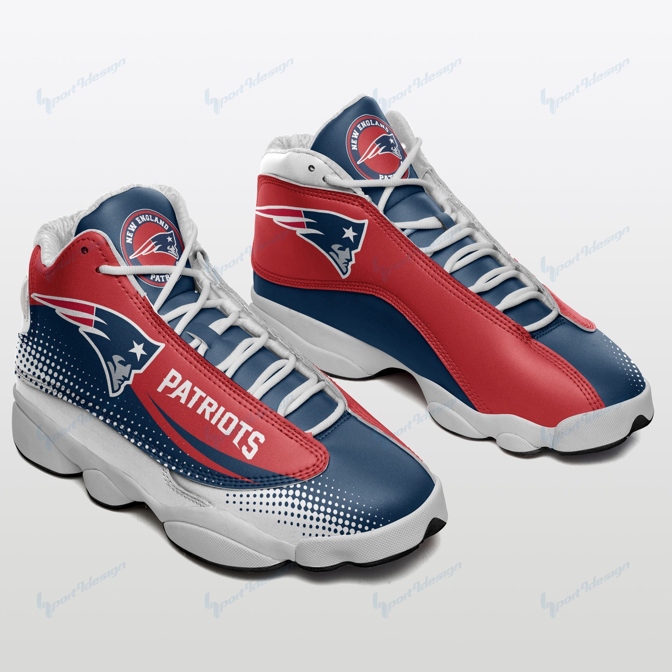 New England Patriots Air JD13 Sneakers 666