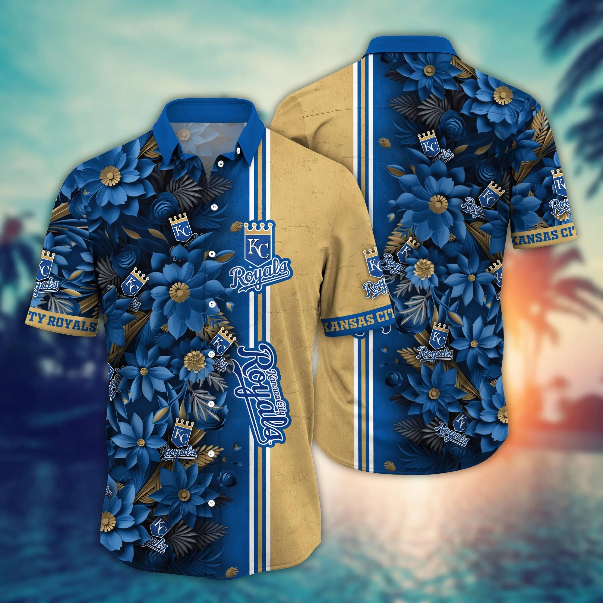 Kansas City Royals Mlb Hawaiian Shirt Custom Sandals Aloha Shirt