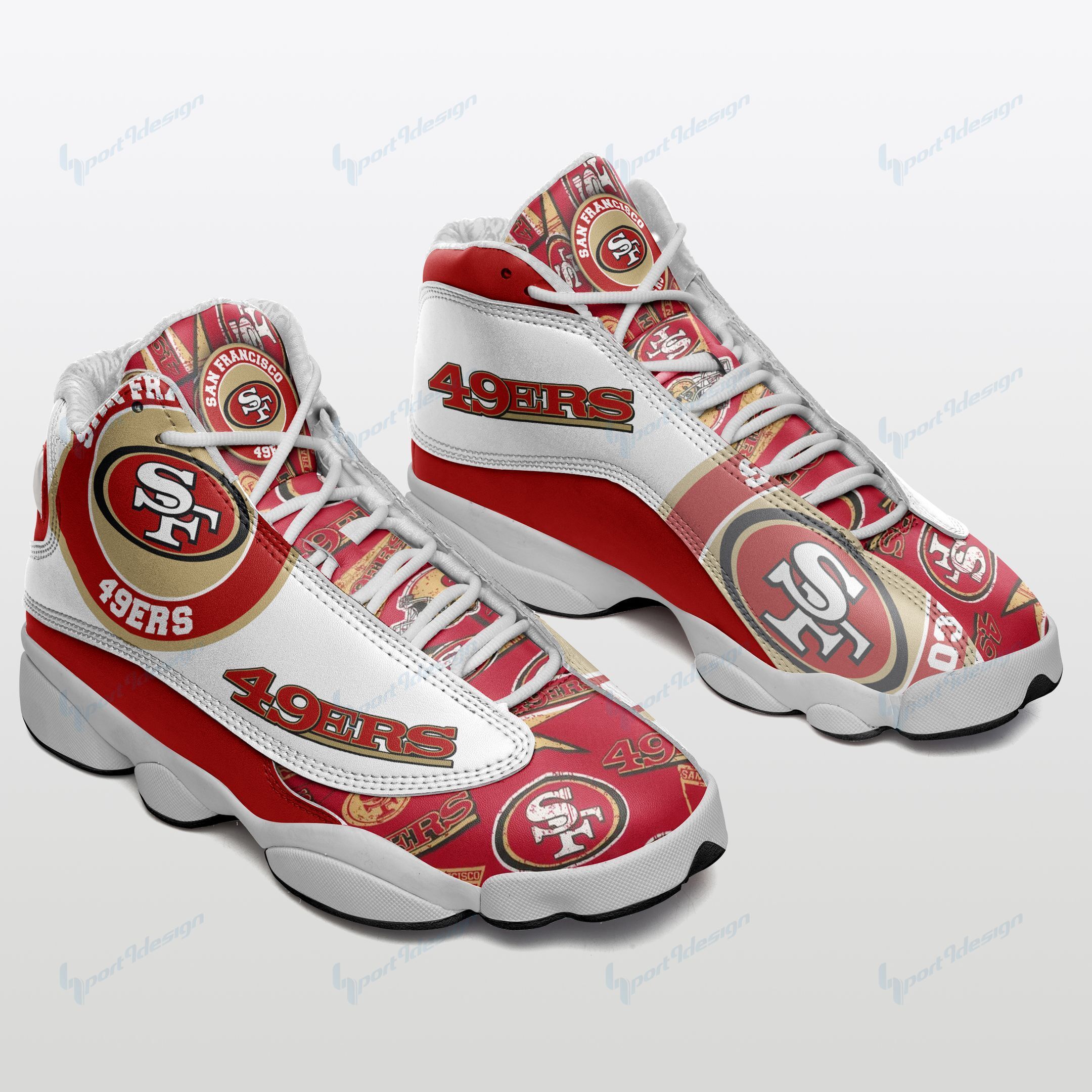 San Francisco 49ers Air JD13 Sneakers 527