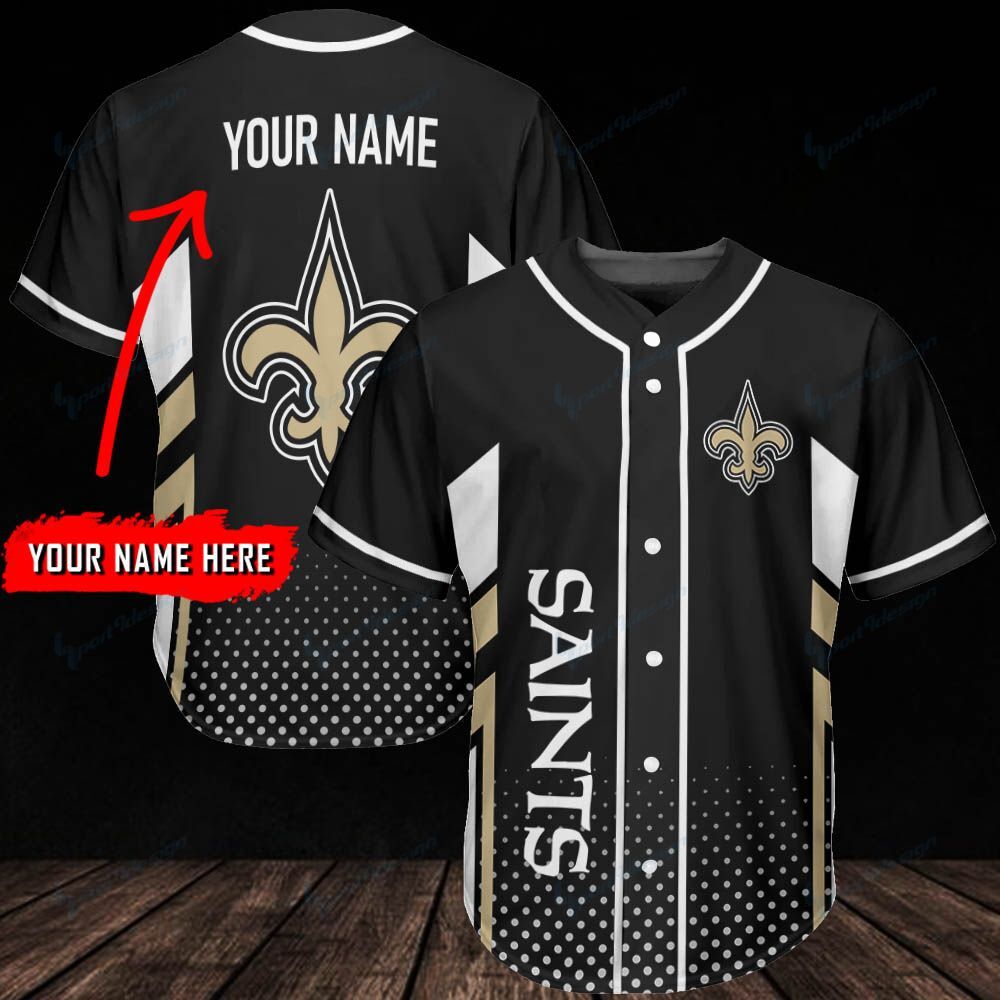 New Orleans Saints Personalized Baseball Jersey 306