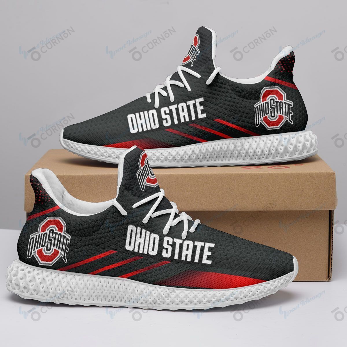 Ohio State Buckeyes 4D Future Sneakers 52