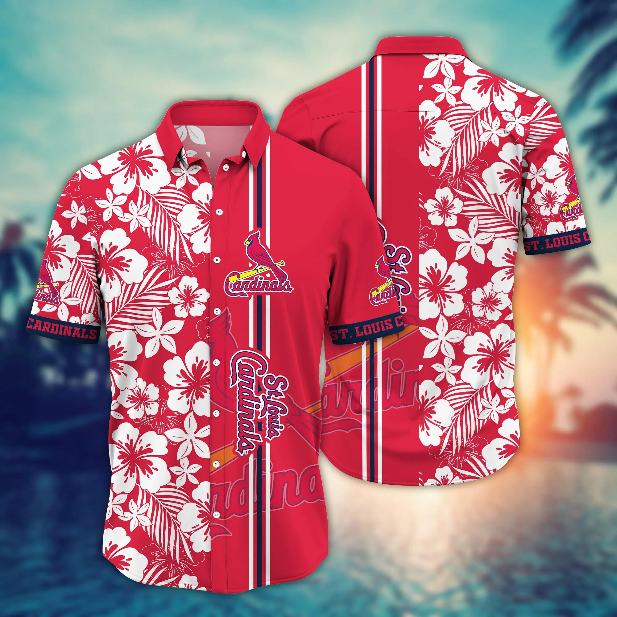 St. Louis Cardinals Mlb Hawaiian Shirt Water Sportstime Aloha Shirt