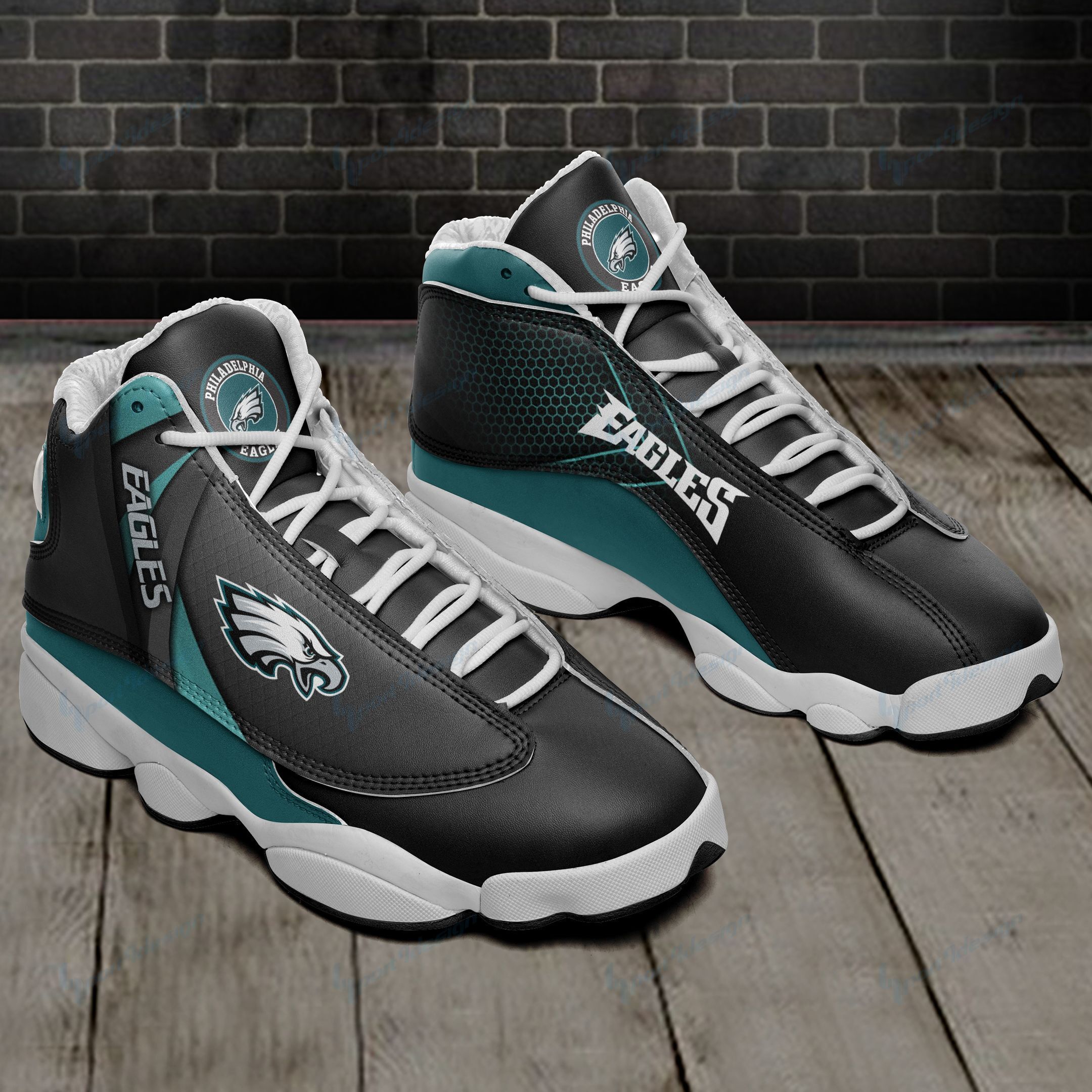 Philadelphia Eagles Air JD13 Sneakers 694