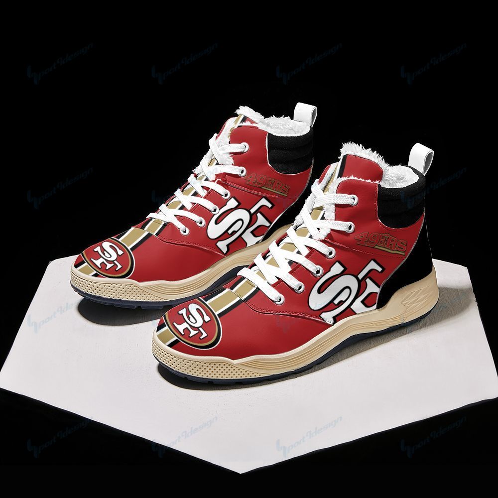 San Francisco 49ers Winter High Top Fashion Sneaker 30