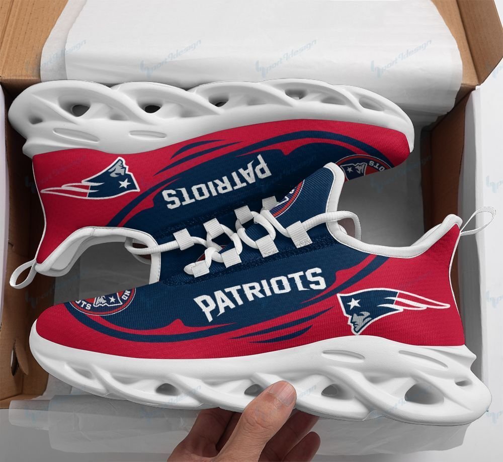 New England Patriots Yezy Running Sneakers 64