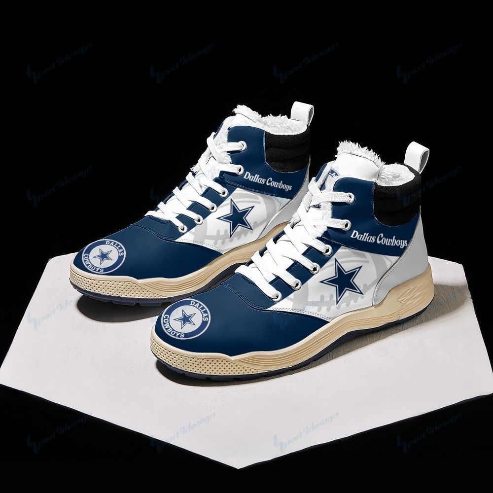 Dallas Cowboys Winter High Top Fashion Sneaker 02