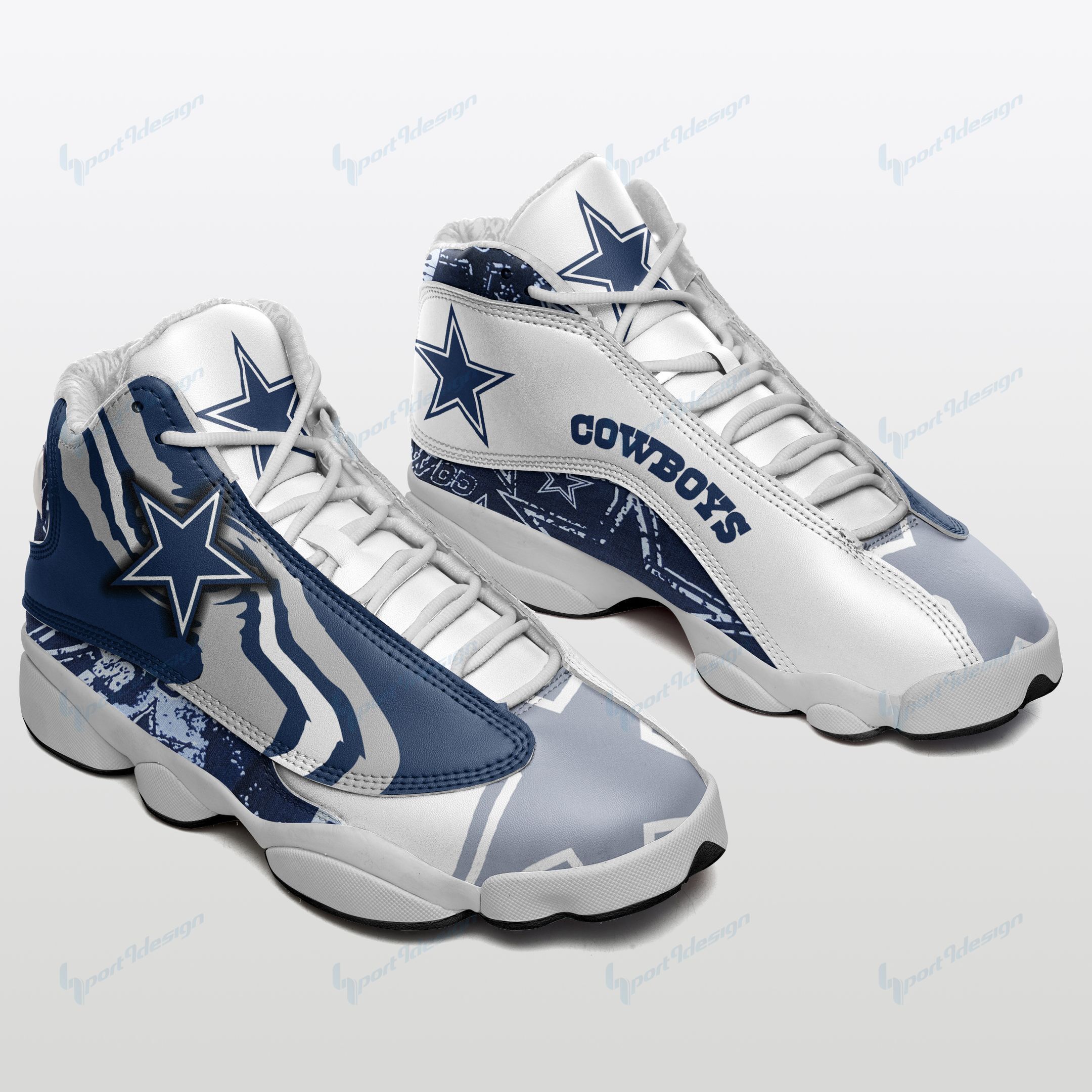 Dallas Cowboys Air JD13 Sneakers 546