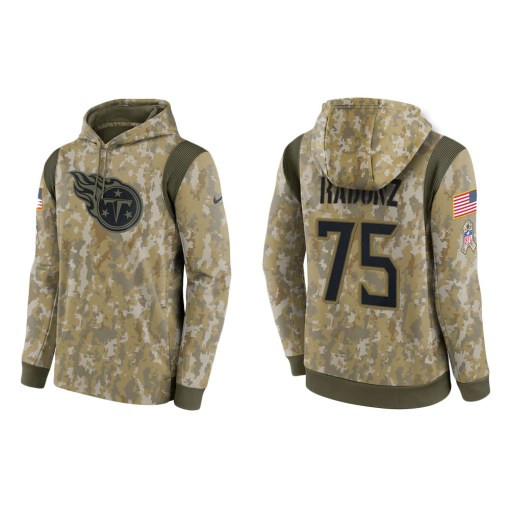 Dillon Radunz Tennessee Titans Camo 2021 Salute To Service Veterans Day Therma Pullover Hoodie