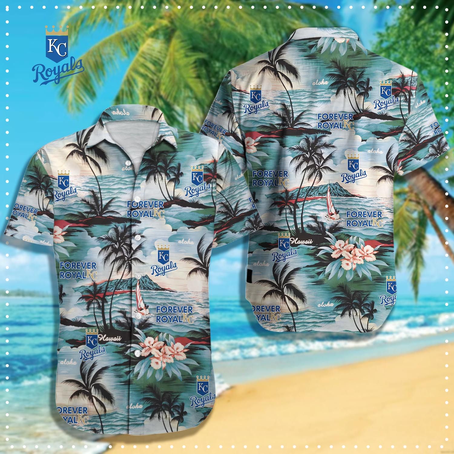 Kansas City Royals Official Aloha Relaxation Shirt