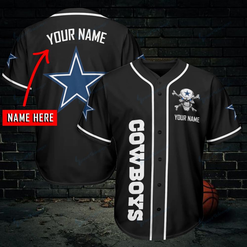 Dallas Cowboys Personalized Baseball Jersey 463