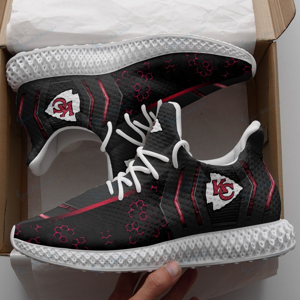 Kansas City Chiefs 4D Future Sneakers 4