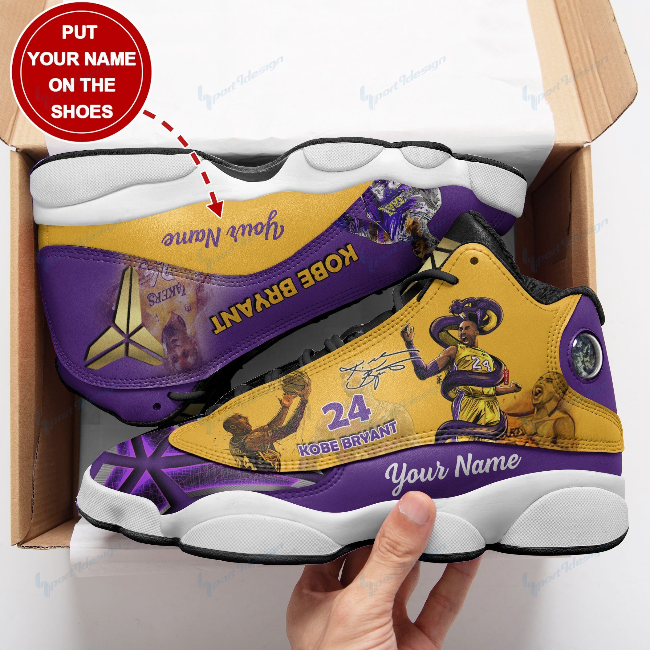 KOBE BRYANT Personalized Air JD13 Sneakers 238