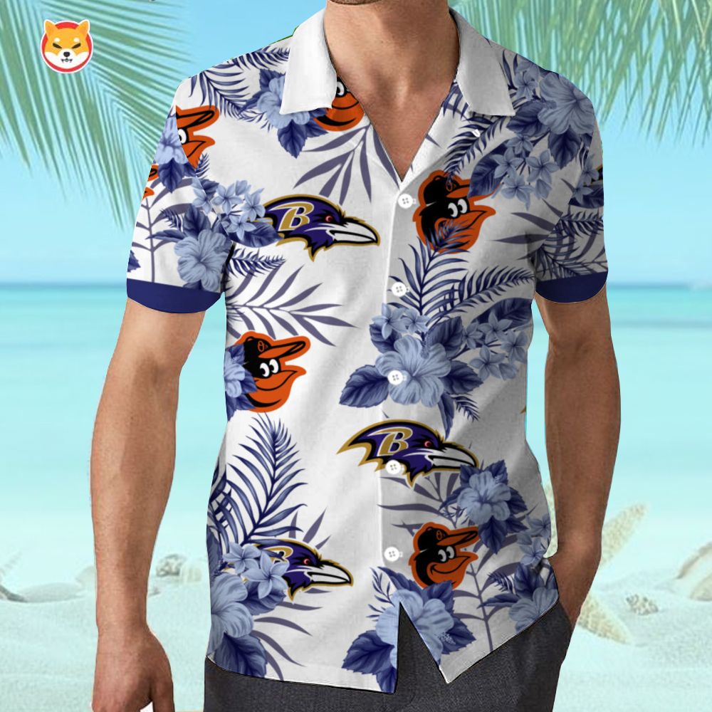 Baltimore Ravens Baltimore Orioles Hawaiian Shirt