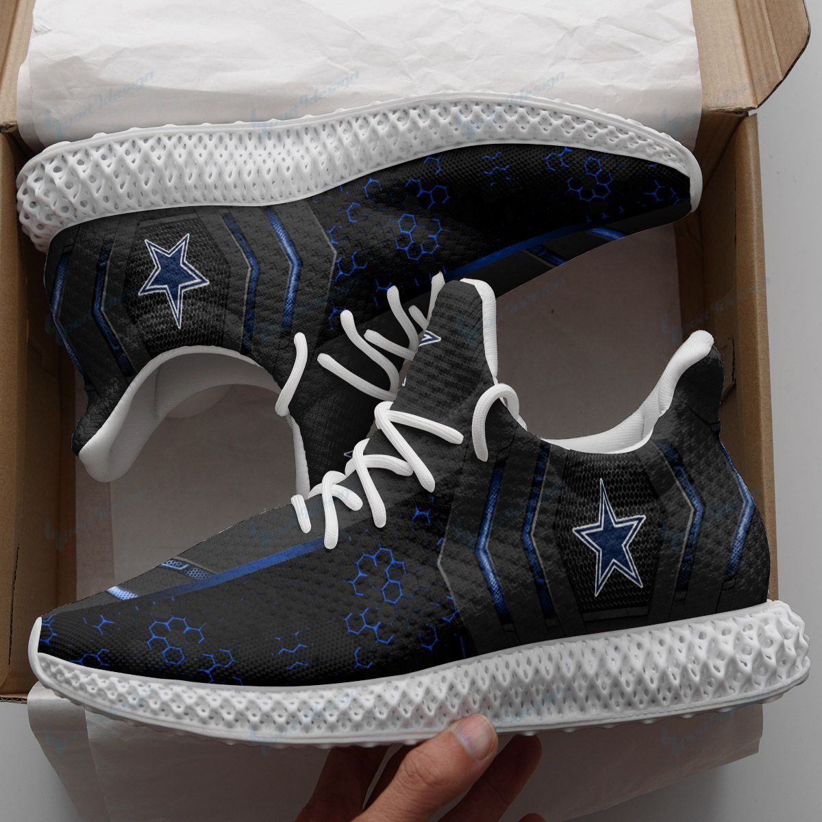 Dallas Cowboys 4D Future Sneakers 1