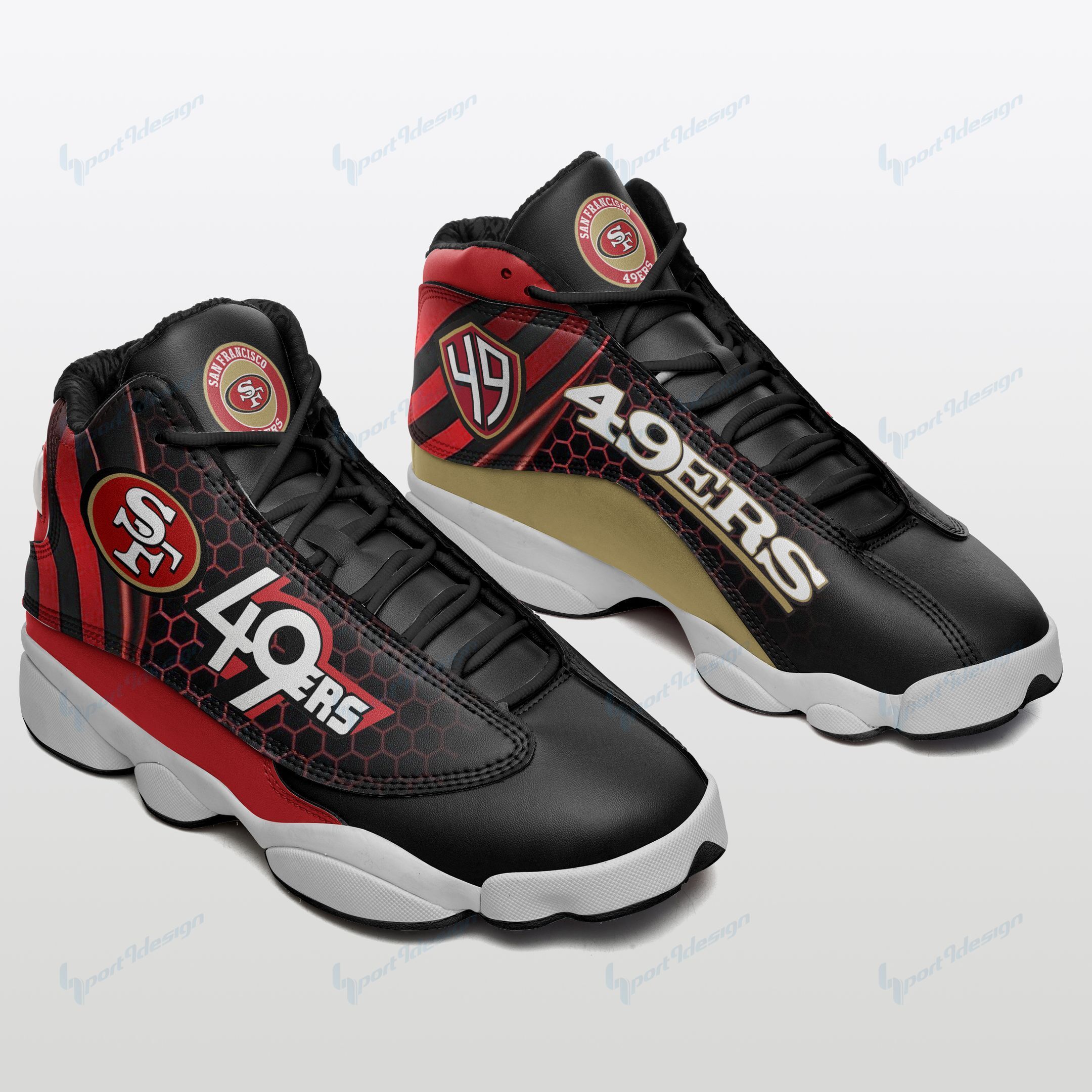 San Francisco 49ers Air JD13 Sneakers 727