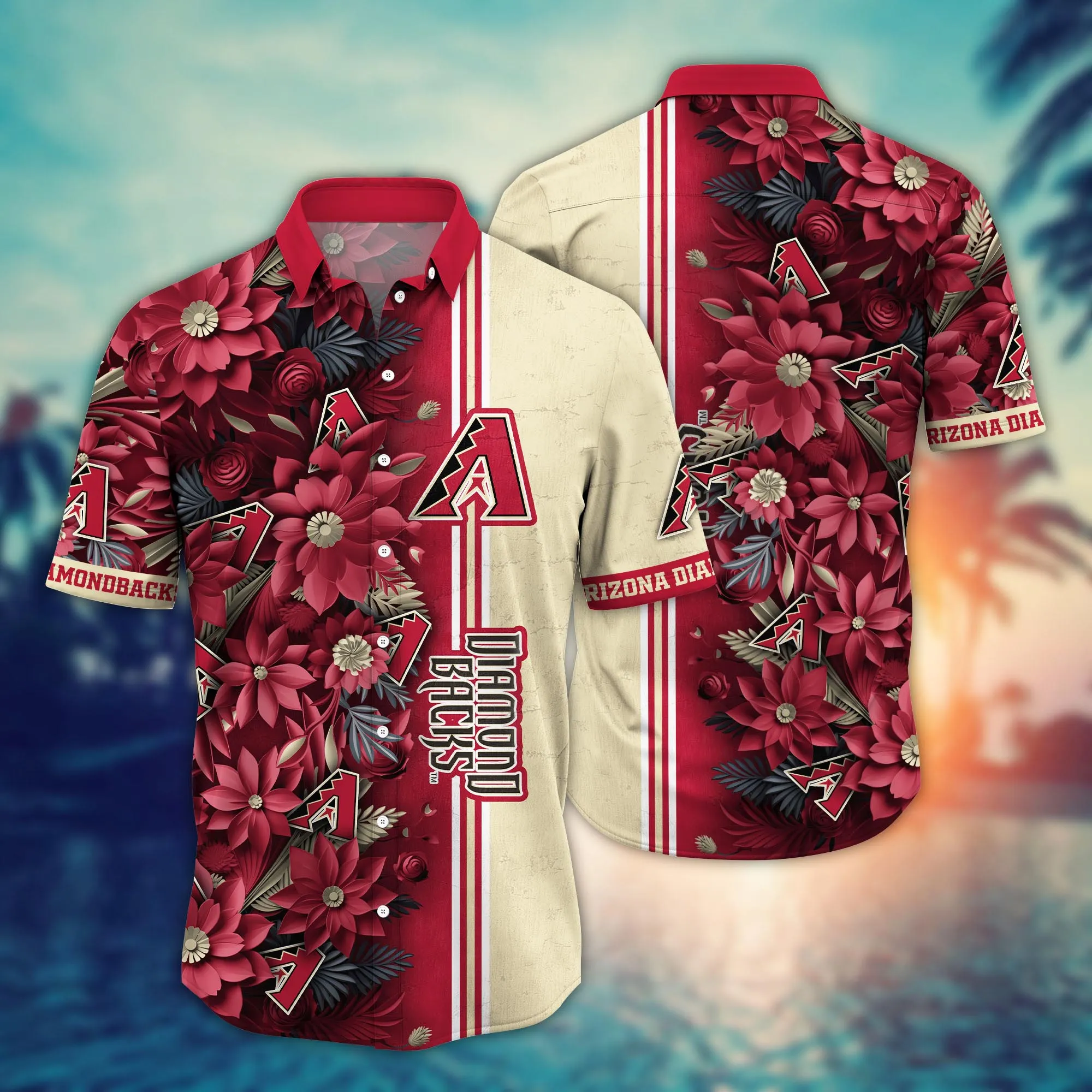 Arizona Diamondbacks Mlb Hawaiian Shirt Custom Ice Cream Season Aloha Shirt